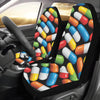 Pill Pattern Print Design A02 Car Seat Covers (Set of 2)-JORJUNE.COM