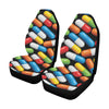 Pill Pattern Print Design A02 Car Seat Covers (Set of 2)-JORJUNE.COM