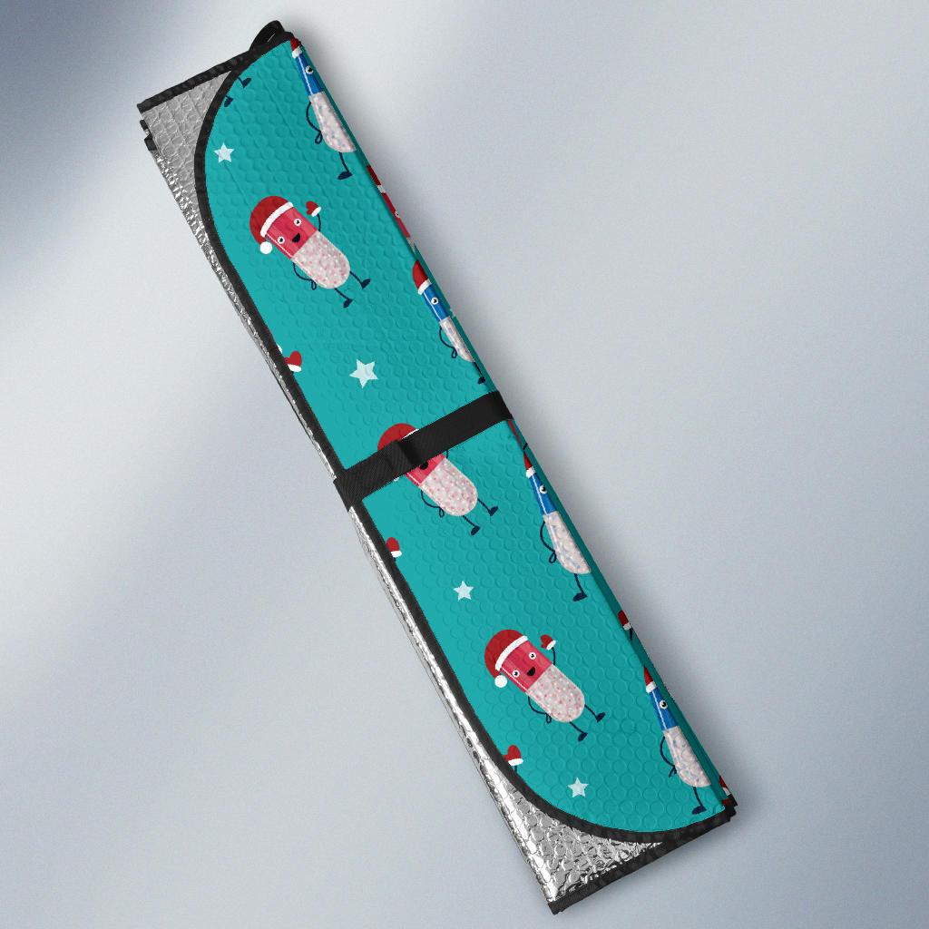 Pill Pattern Print Design A03 Car Sun Shades-JORJUNE.COM