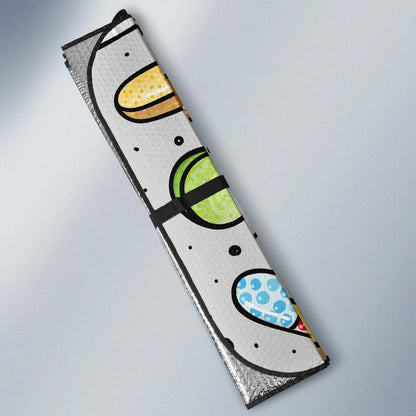 Pill Pattern Print Design A04 Car Sun Shades-JORJUNE.COM