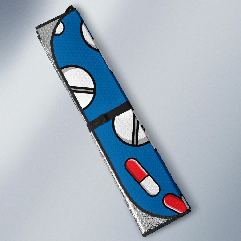 Pill Pattern Print Design A05 Car Sun Shades-JORJUNE.COM