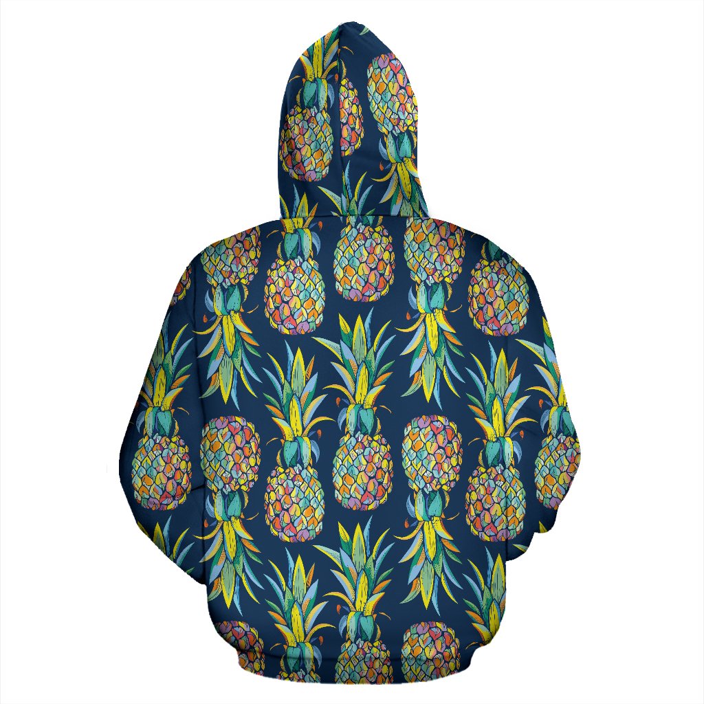 Pineapple Color Art All Over Print Hoodie