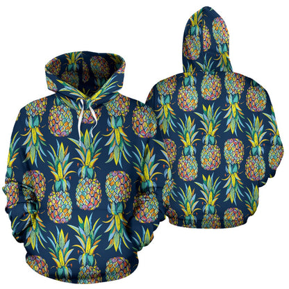 Pineapple Color Art All Over Print Hoodie