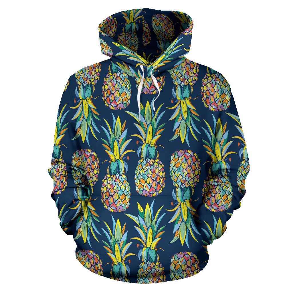 Pineapple Color Art All Over Print Hoodie