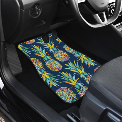 Pineapple Color Art Car Floor Mats