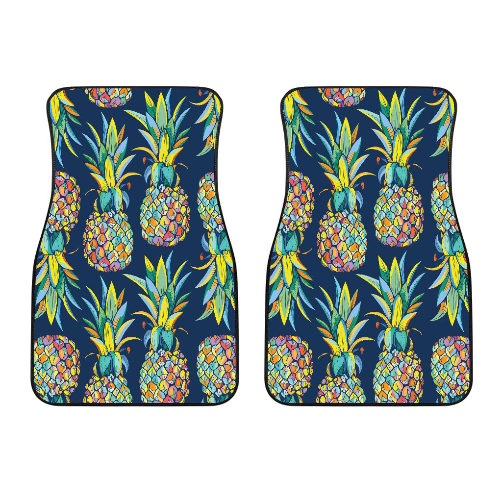 Pineapple Color Art Car Floor Mats
