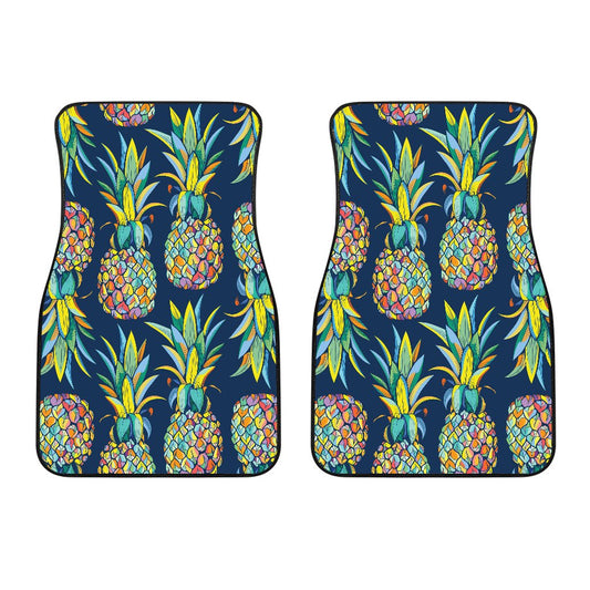 Pineapple Color Art Car Floor Mats