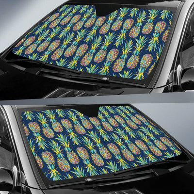 Pineapple Color Art Car Sun Shade-JorJune