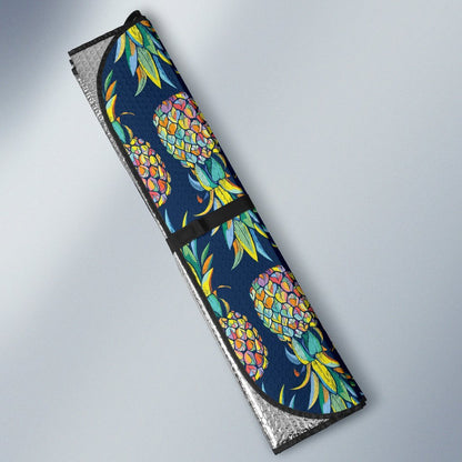 Pineapple Color Art Car Sun Shade-JorJune