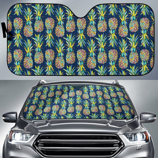 Pineapple Color Art Car Sun Shade-JorJune
