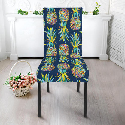 Pineapple Color Art Dining Chair Slipcover-JORJUNE.COM