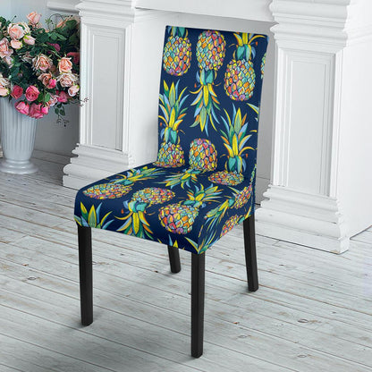 Pineapple Color Art Dining Chair Slipcover-JORJUNE.COM