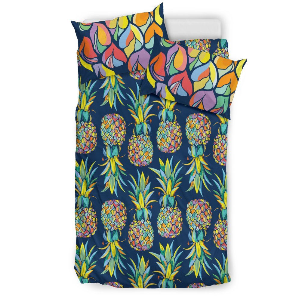 Pineapple Color Art Duvet Cover Bedding Set