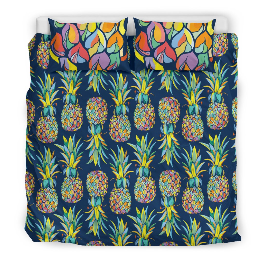 Pineapple Color Art Duvet Cover Bedding Set