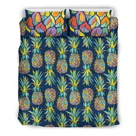 Pineapple Color Art Duvet Cover Bedding Set