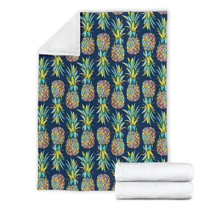 Pineapple Color Art Fleece Blanket
