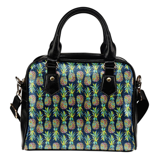Pineapple Color Art Leather Shoulder Handbag