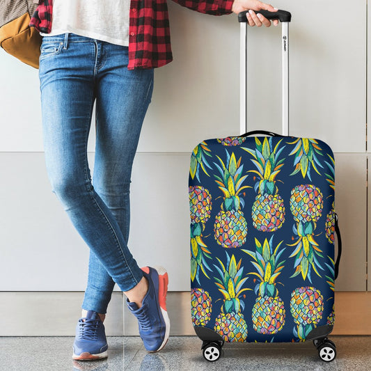 Pineapple Color Art Luggage Cover Protector