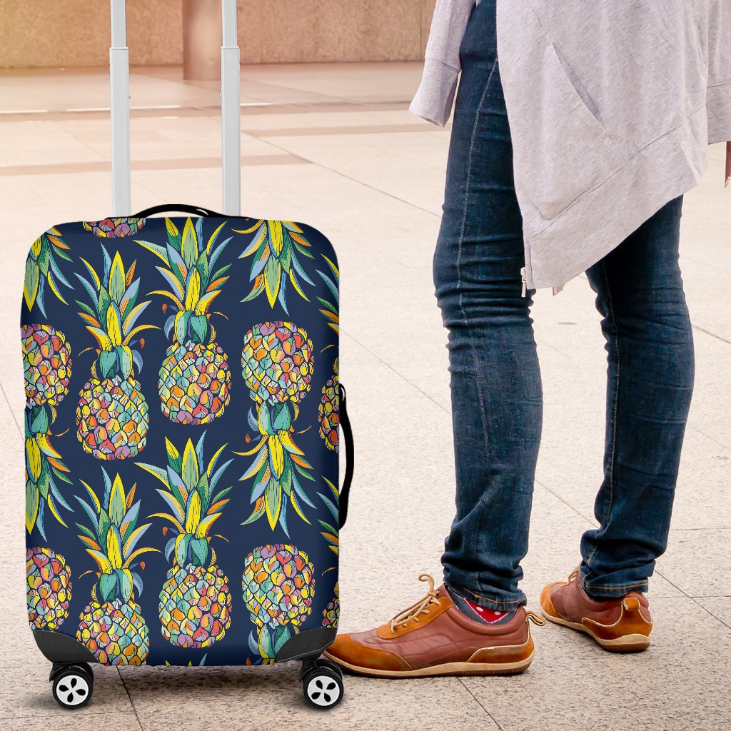 Pineapple Color Art Luggage Cover Protector