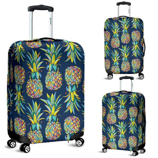 Pineapple Color Art Luggage Cover Protector