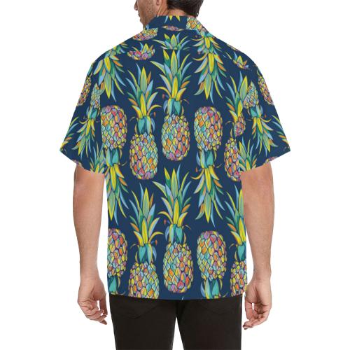 Pineapple Color Art Men Hawaiian Shirt