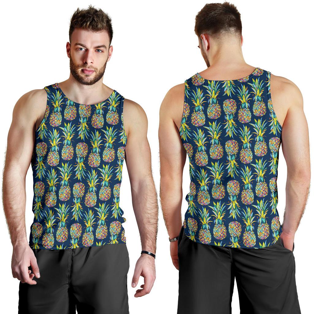 Pineapple Color Art Men Tank Top