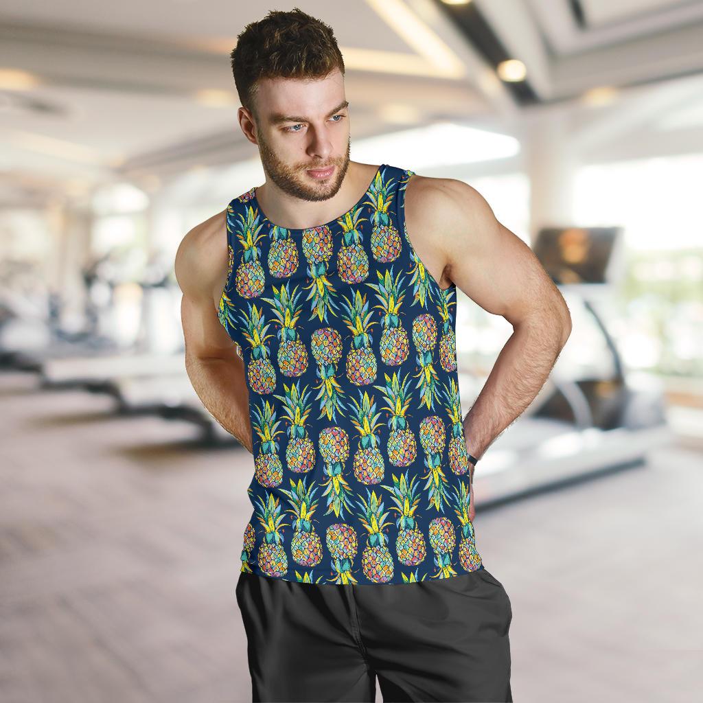 Pineapple Color Art Men Tank Top