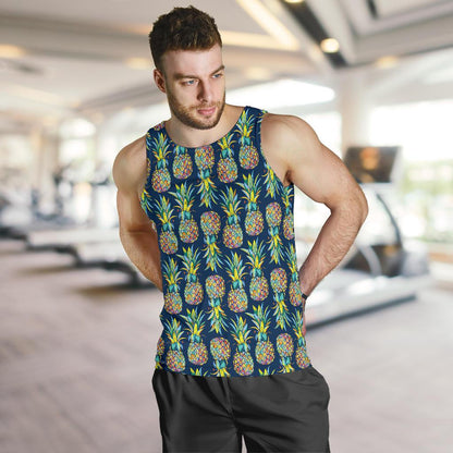 Pineapple Color Art Men Tank Top