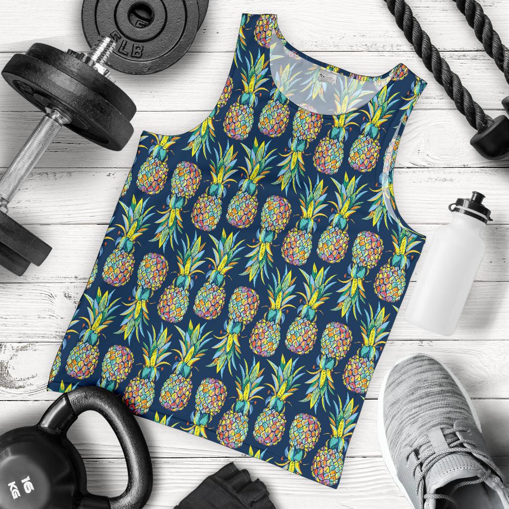 Pineapple Color Art Men Tank Top