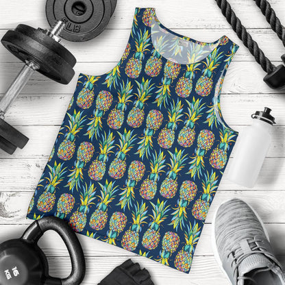 Pineapple Color Art Men Tank Top