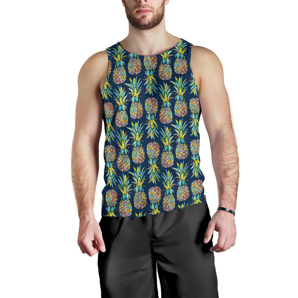 Pineapple Color Art Men Tank Top
