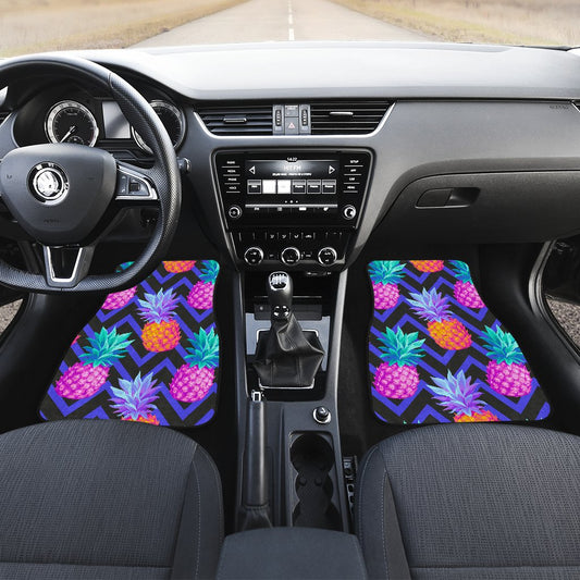 Pineapple Color Art Pattern Car Floor Mats
