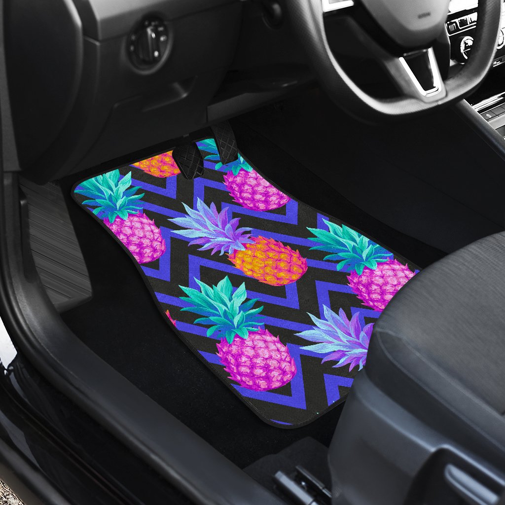 Pineapple Color Art Pattern Car Floor Mats