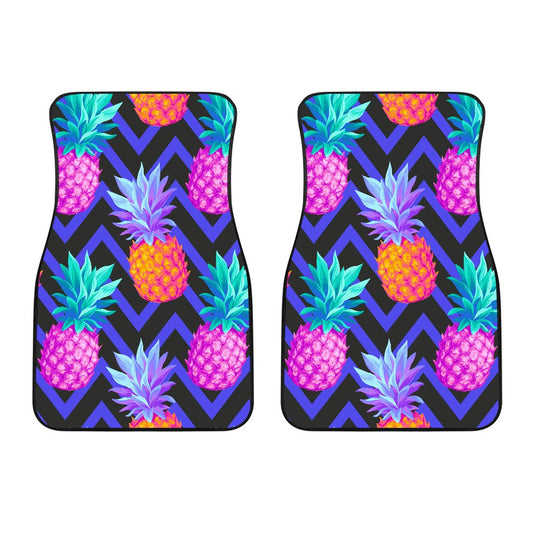 Pineapple Color Art Pattern Car Floor Mats