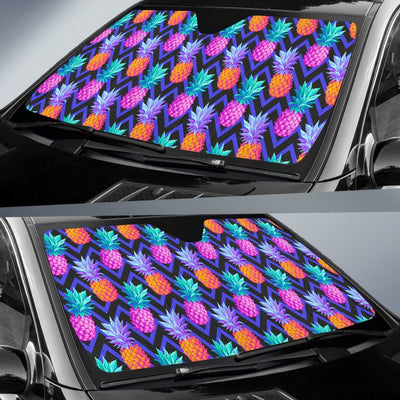 Pineapple Color Art Pattern Car Sun Shade-JorJune