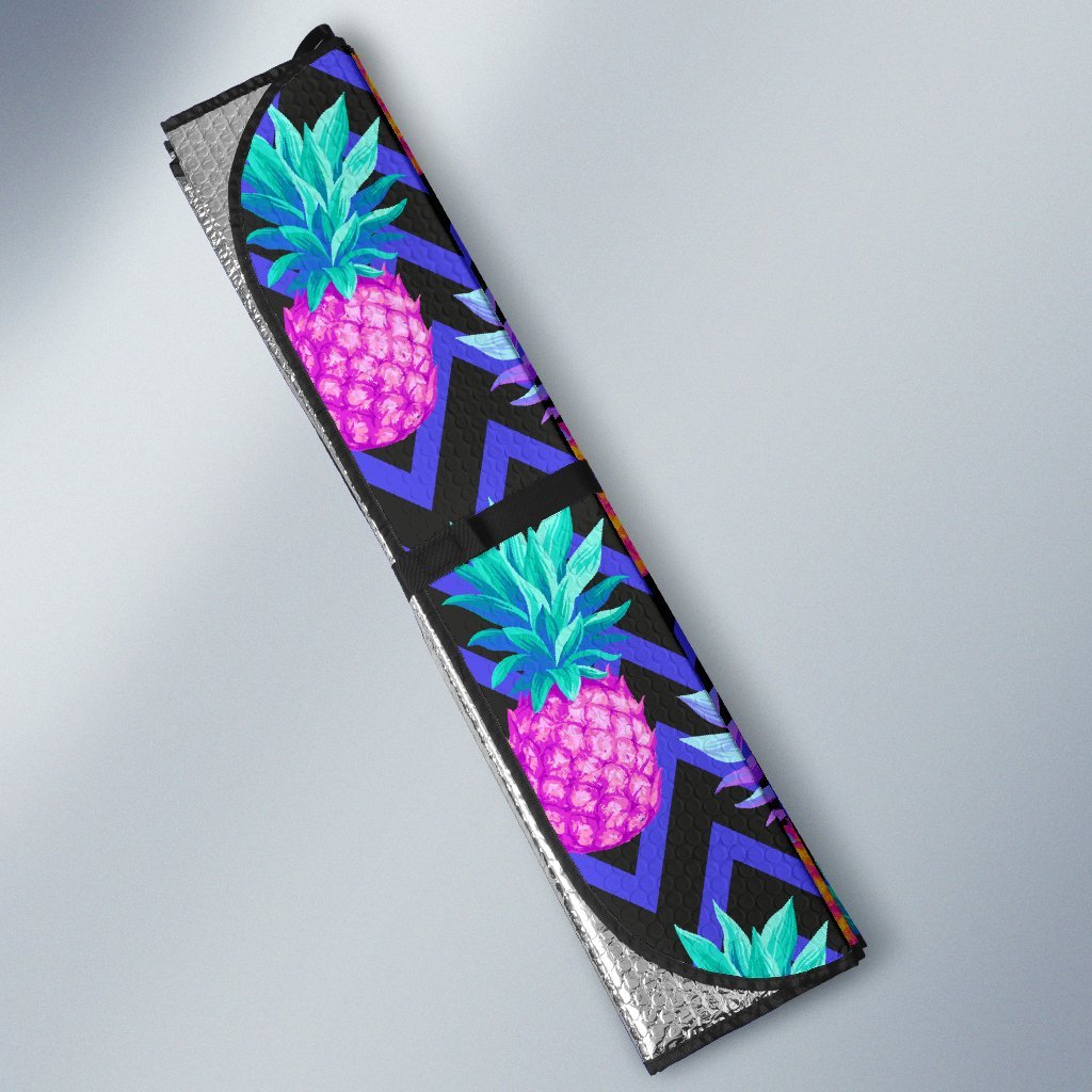 Pineapple Color Art Pattern Car Sun Shade-JorJune