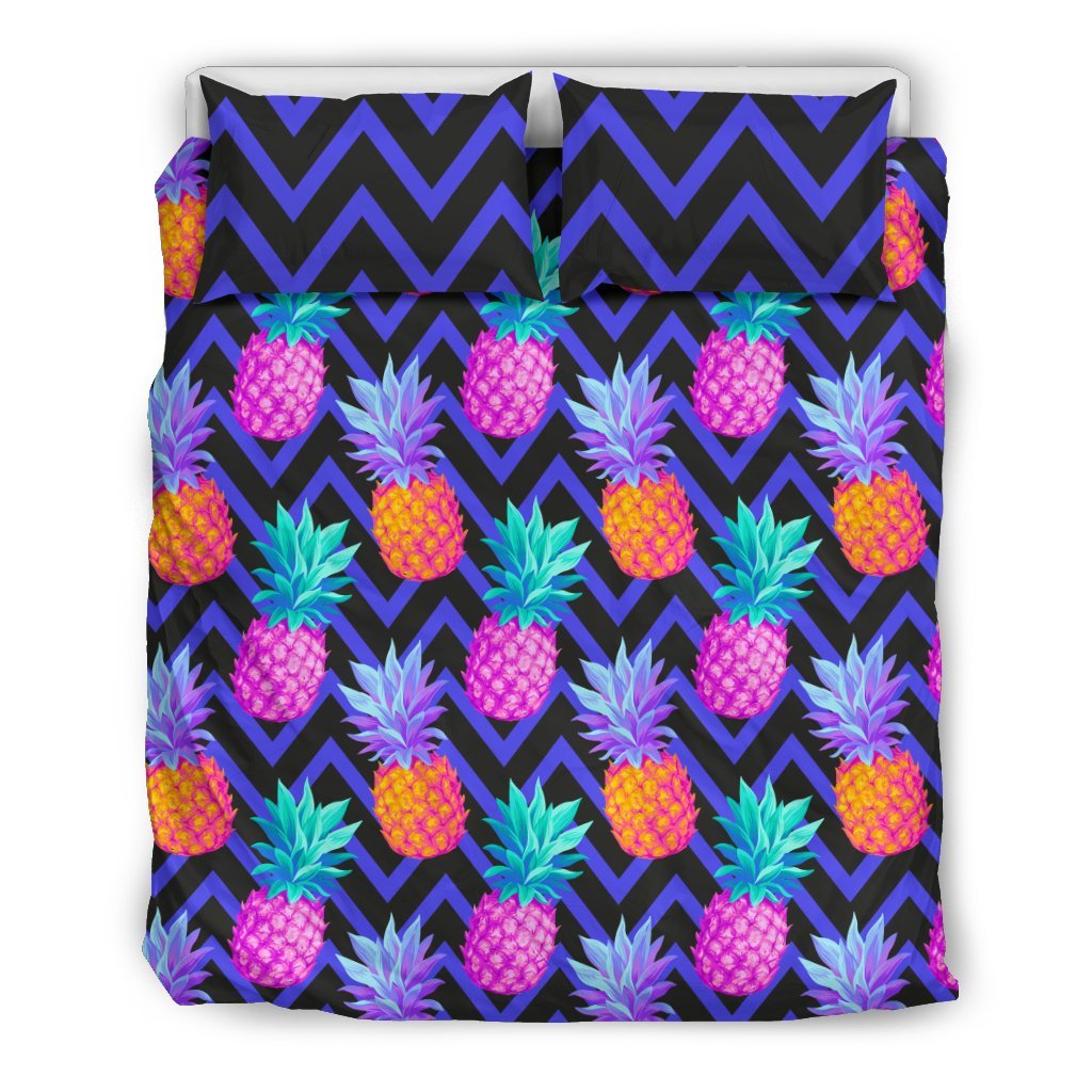 Pineapple Color Art Pattern Duvet Cover Bedding Set