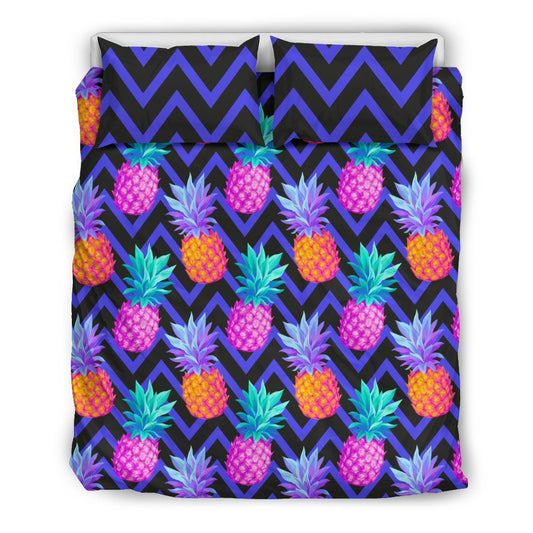 Pineapple Color Art Pattern Duvet Cover Bedding Set