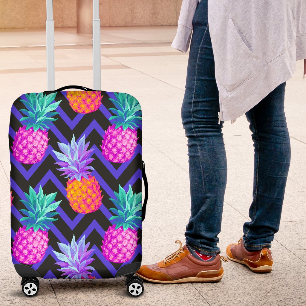 Pineapple Color Art Pattern Luggage Cover Protector