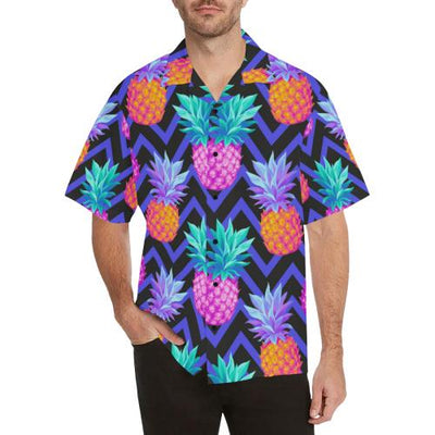 Pineapple Color Art Pattern Men Hawaiian Shirt