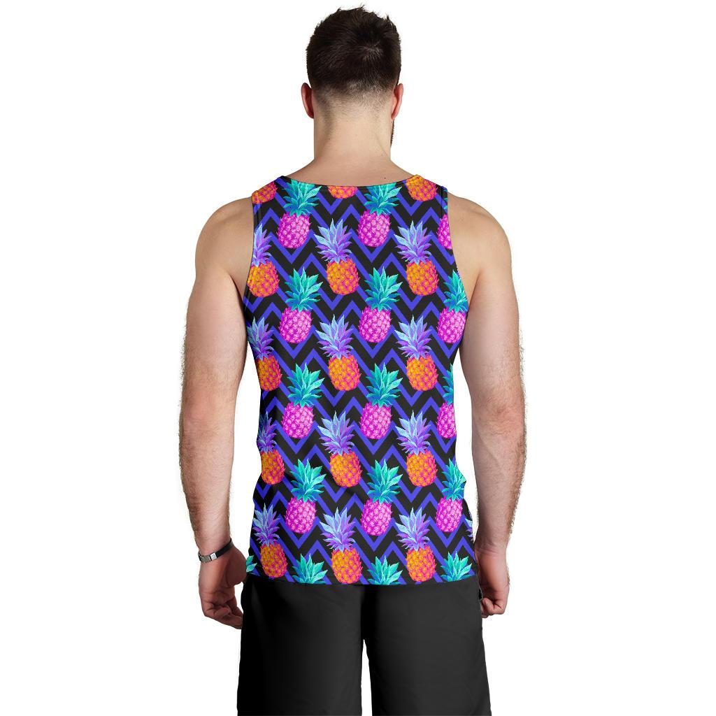 Pineapple Color Art Pattern Men Tank Top