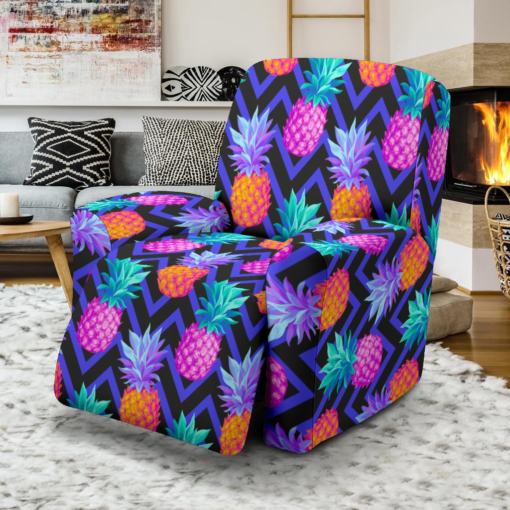 Pineapple Color Art Pattern Recliner Slipcover-JORJUNE.COM