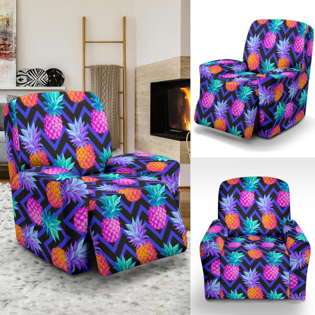 Pineapple Color Art Pattern Recliner Slipcover-JORJUNE.COM