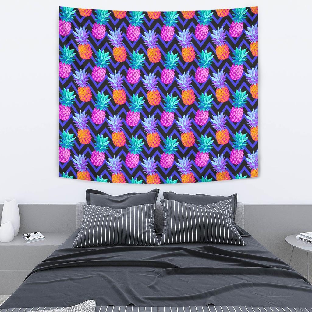 Pineapple Color Art Pattern Tapestry