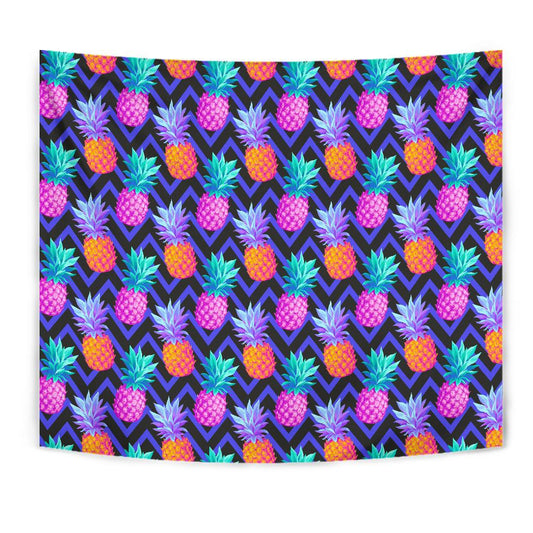 Pineapple Color Art Pattern Tapestry