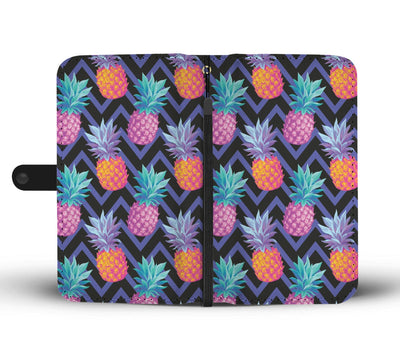 Pineapple Color Art Pattern Wallet Phone Case