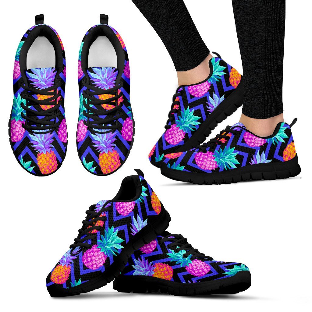 Pineapple Color Art Pattern Women Sneakers
