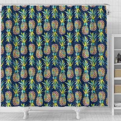 Pineapple Color Art Shower Curtain