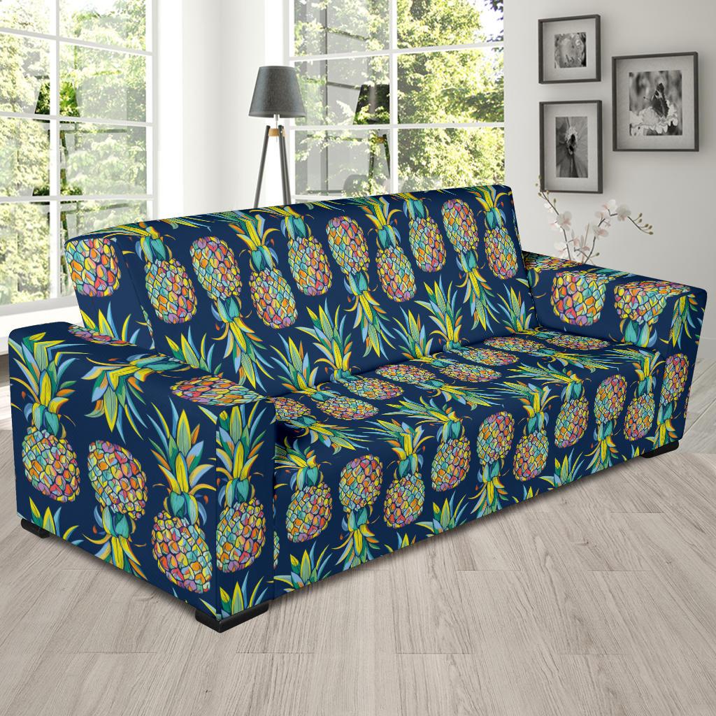 Pineapple Color Art Sofa Slipcover-JORJUNE.COM