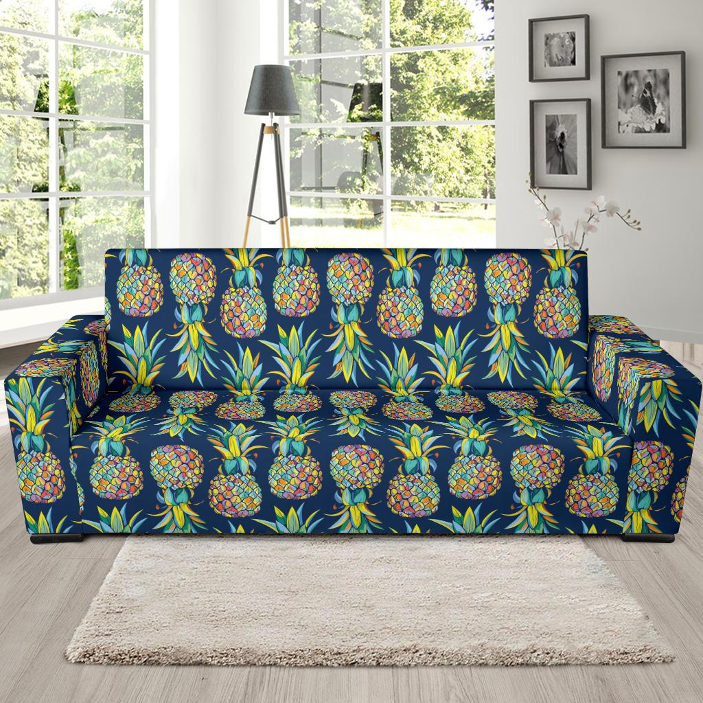 Pineapple Color Art Sofa Slipcover-JORJUNE.COM